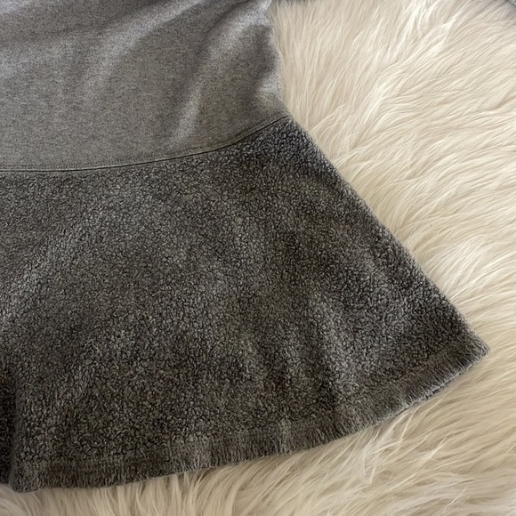 Cabi Dress Flashdance Jersey Grey Peplum Fleece Hem Preppy Academia Business S - Picture 6 of 9